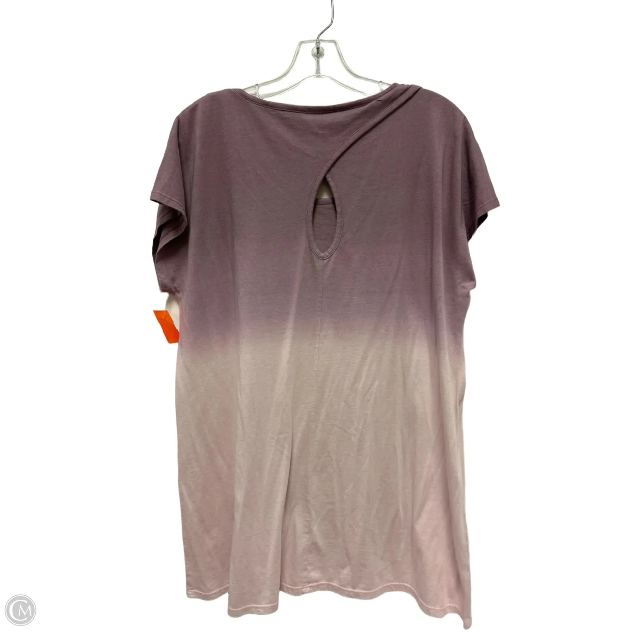 Athletic Top Short Sleeve By J. Jill In Purple, Size: L