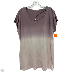 Athletic Top Short Sleeve By J. Jill In Purple, Size: L