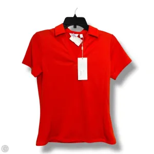 Athletic Top Short Sleeve By Lady Hagen In Orange, Size: S
