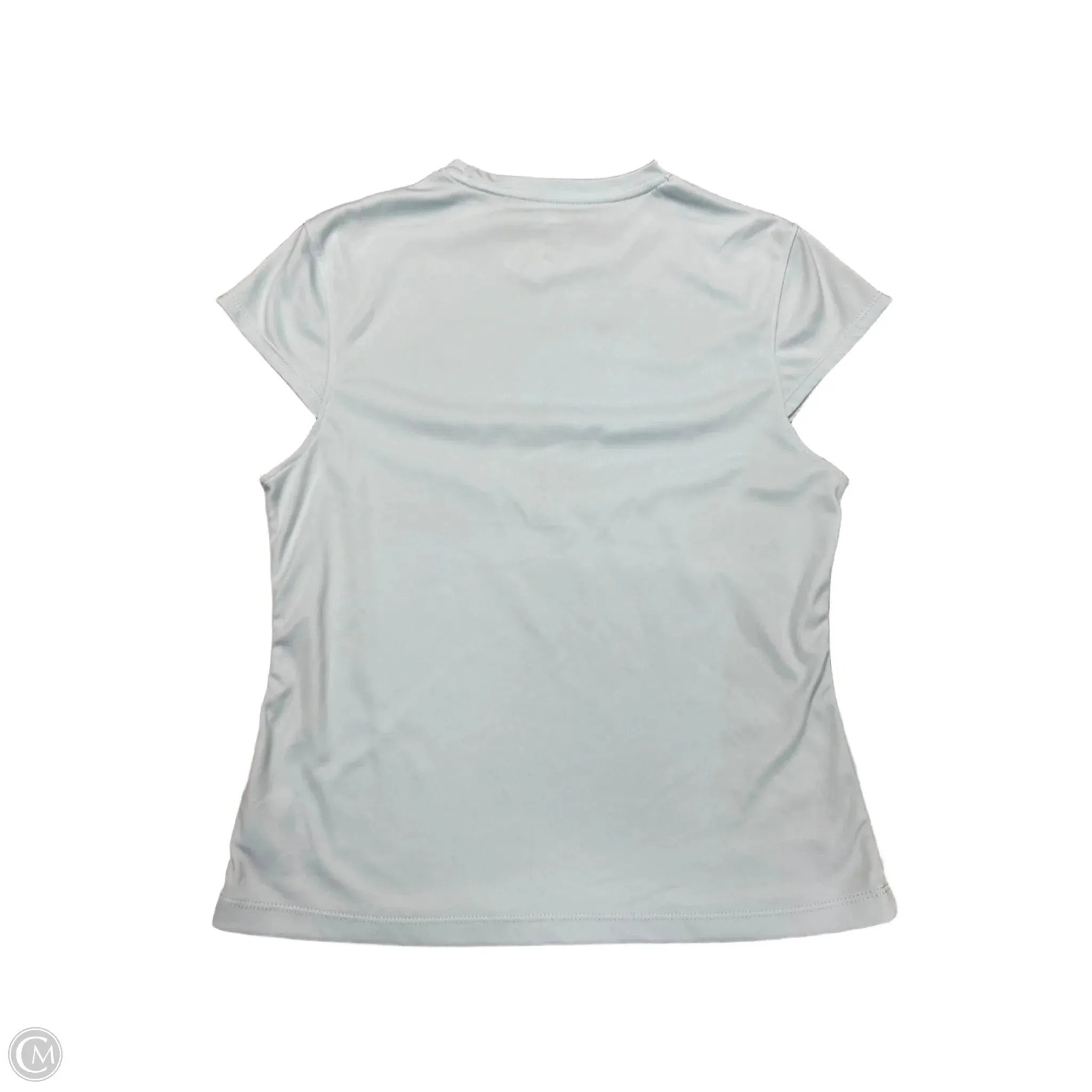 Athletic Top Short Sleeve By New Balance In Blue, Size: M