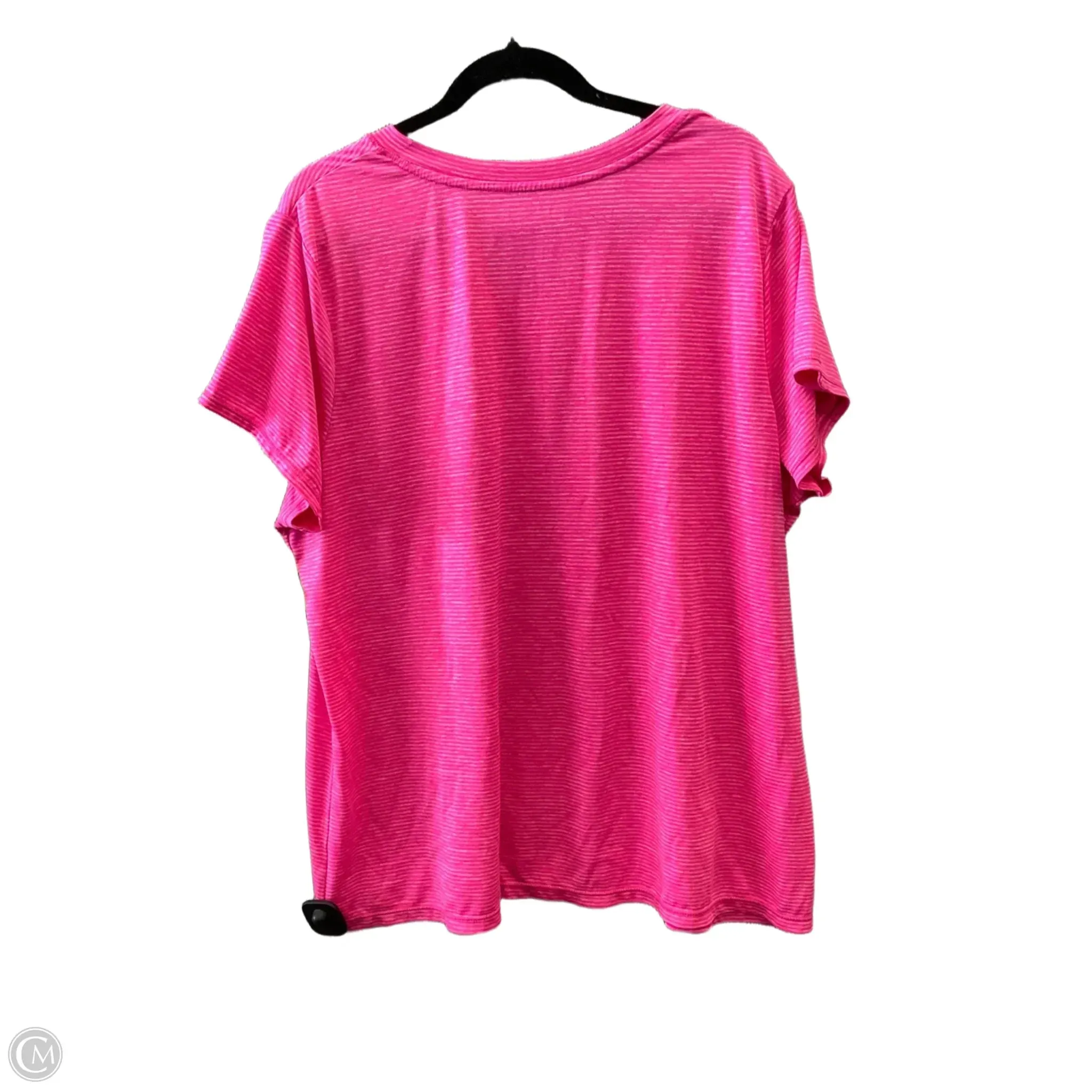 Athletic Top Short Sleeve By Xersion In Pink, Size: 3x