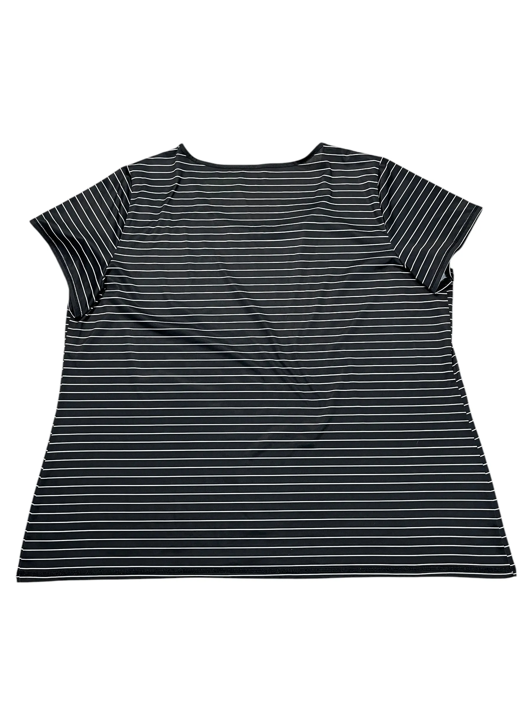 Athletic Top Ss By Exertek In Black, Size:3X
