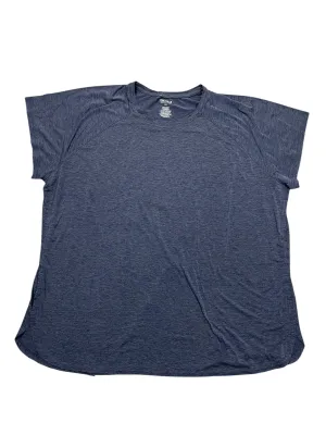 Athletic Top Ss By Tek Gear In Blue, Size:3X