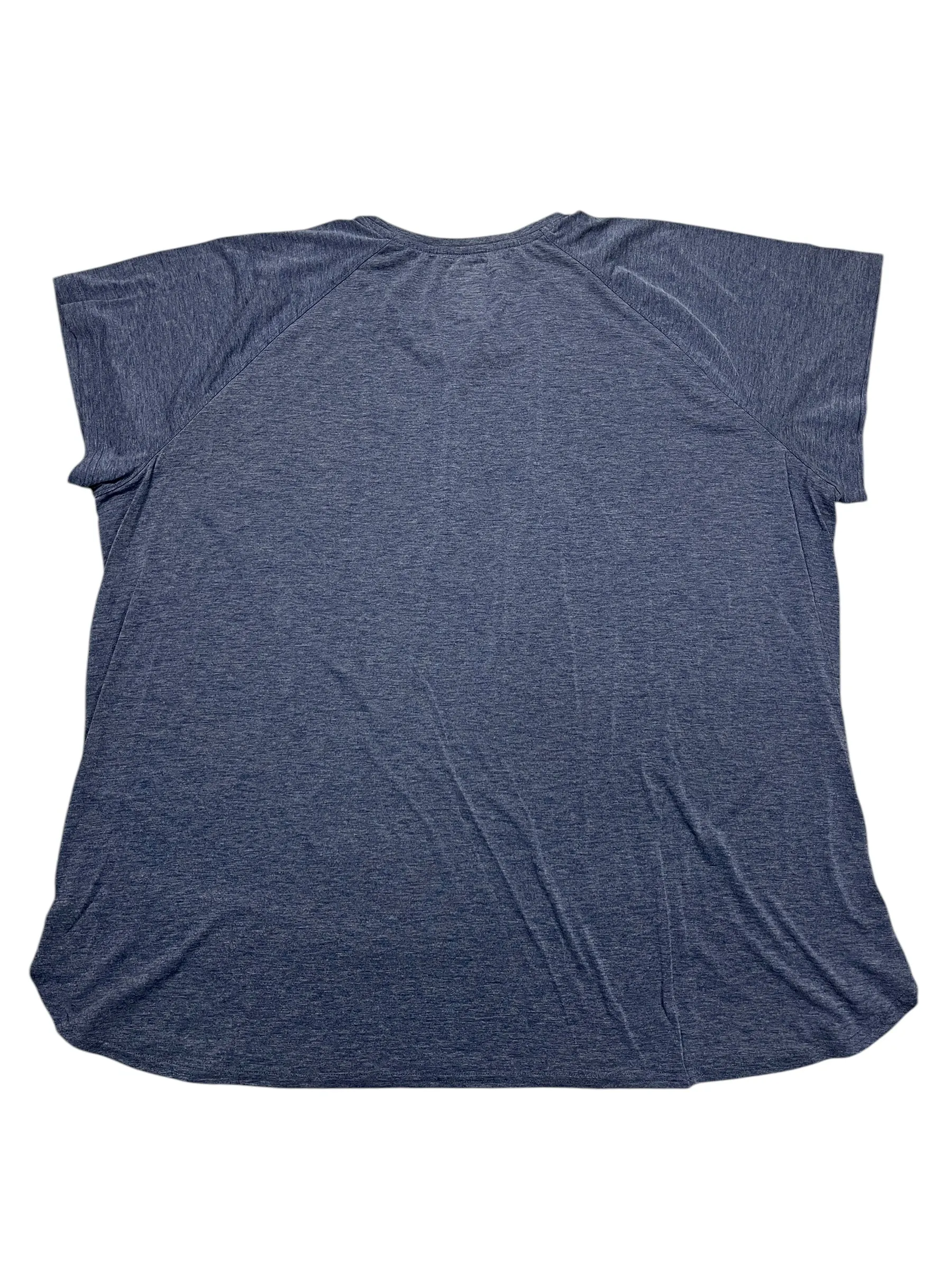 Athletic Top Ss By Tek Gear In Blue, Size:3X