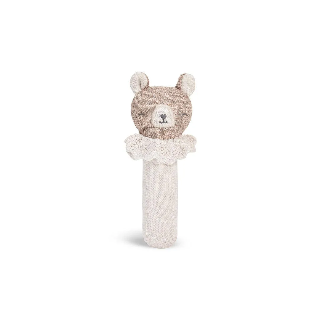 Avery Row Rattle - Brown Bear