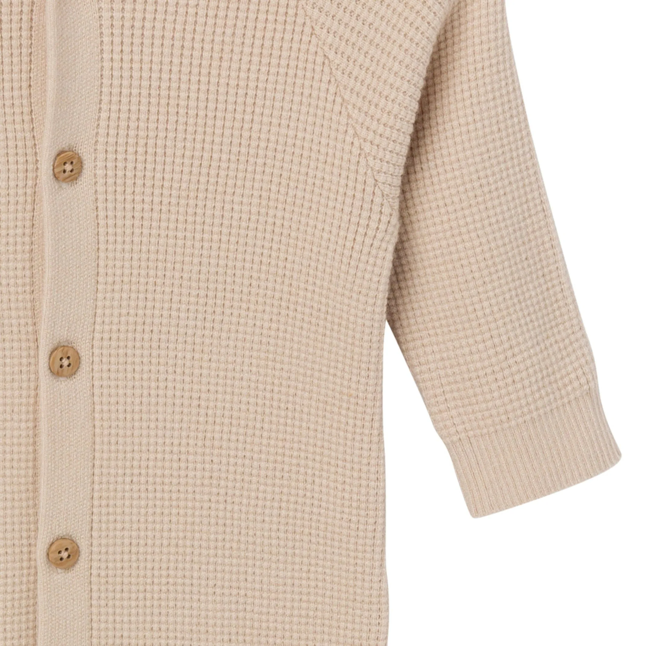 Baby Neutral Beige Hooded Sweater Romper Gerber Childrenswea