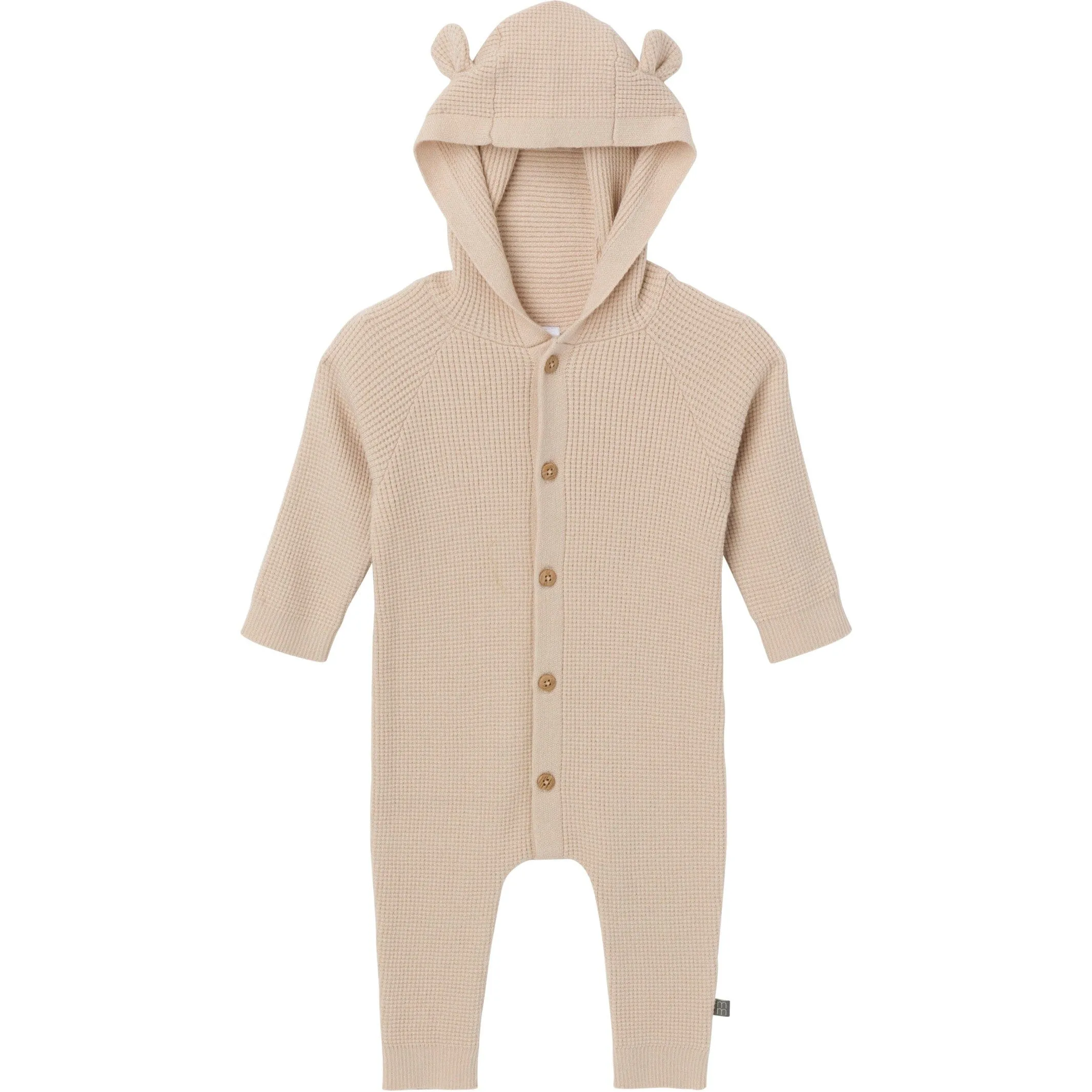 Baby Neutral Beige Hooded Sweater Romper Gerber Childrenswea