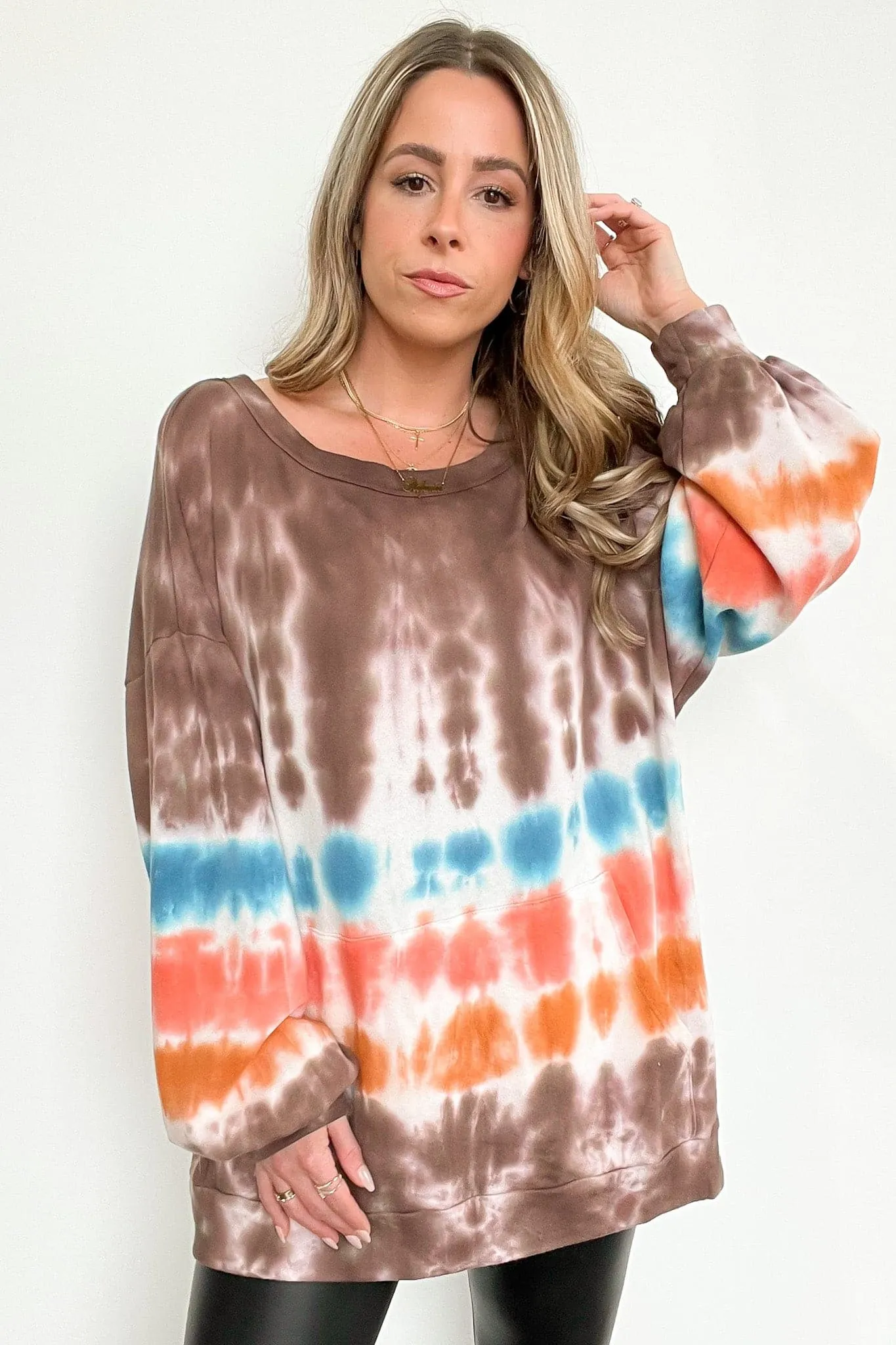 Beckee Tie Dye Pocket Pullover - FINAL SALE