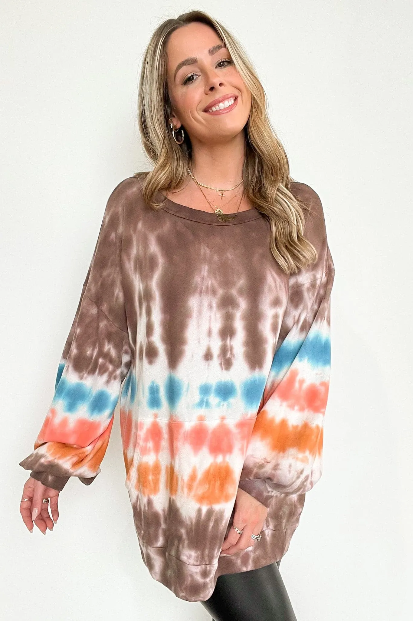 Beckee Tie Dye Pocket Pullover - FINAL SALE