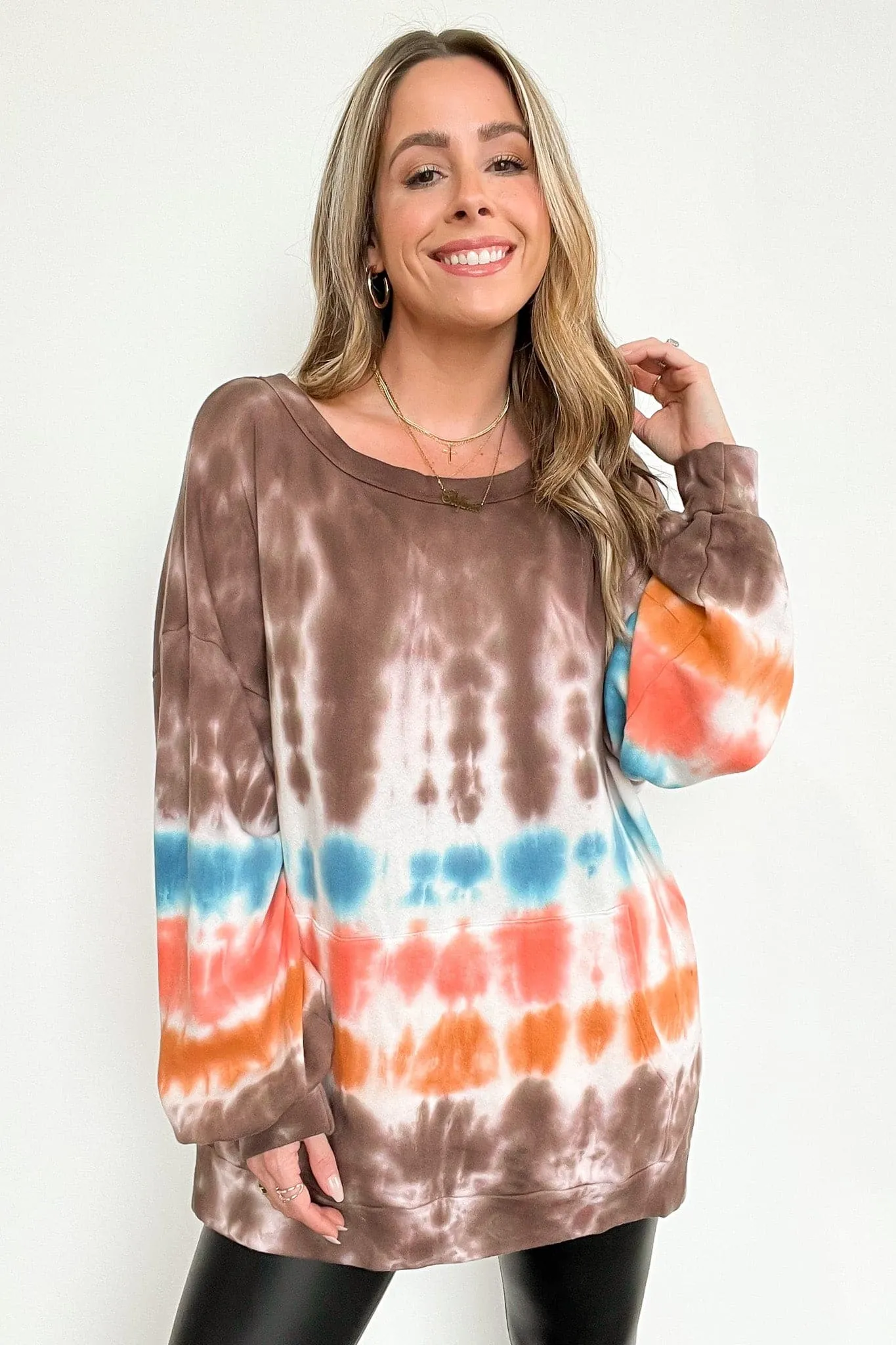 Beckee Tie Dye Pocket Pullover - FINAL SALE