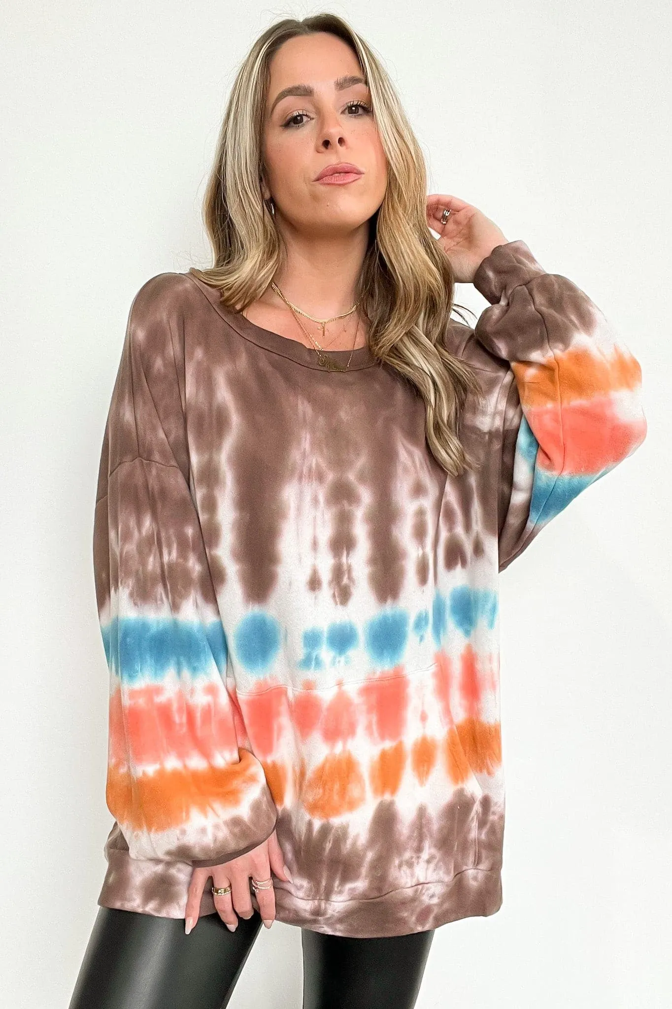 Beckee Tie Dye Pocket Pullover - FINAL SALE