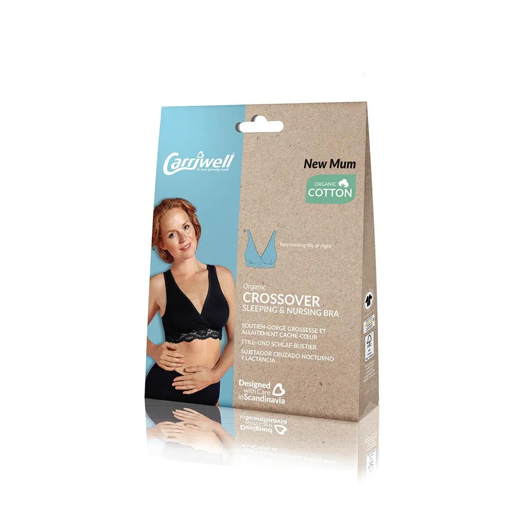 Carriwell Crossover Sleeping   Nursing Bra - Black