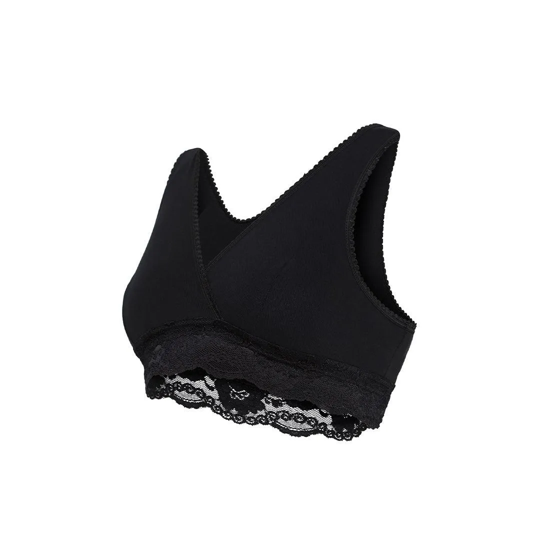 Carriwell Crossover Sleeping   Nursing Bra - Black