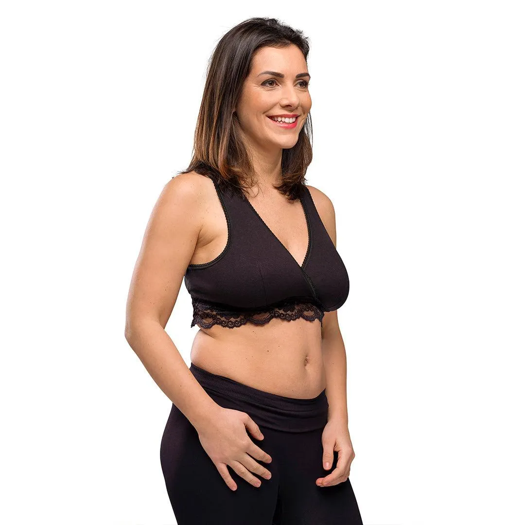 Carriwell Crossover Sleeping   Nursing Bra - Black