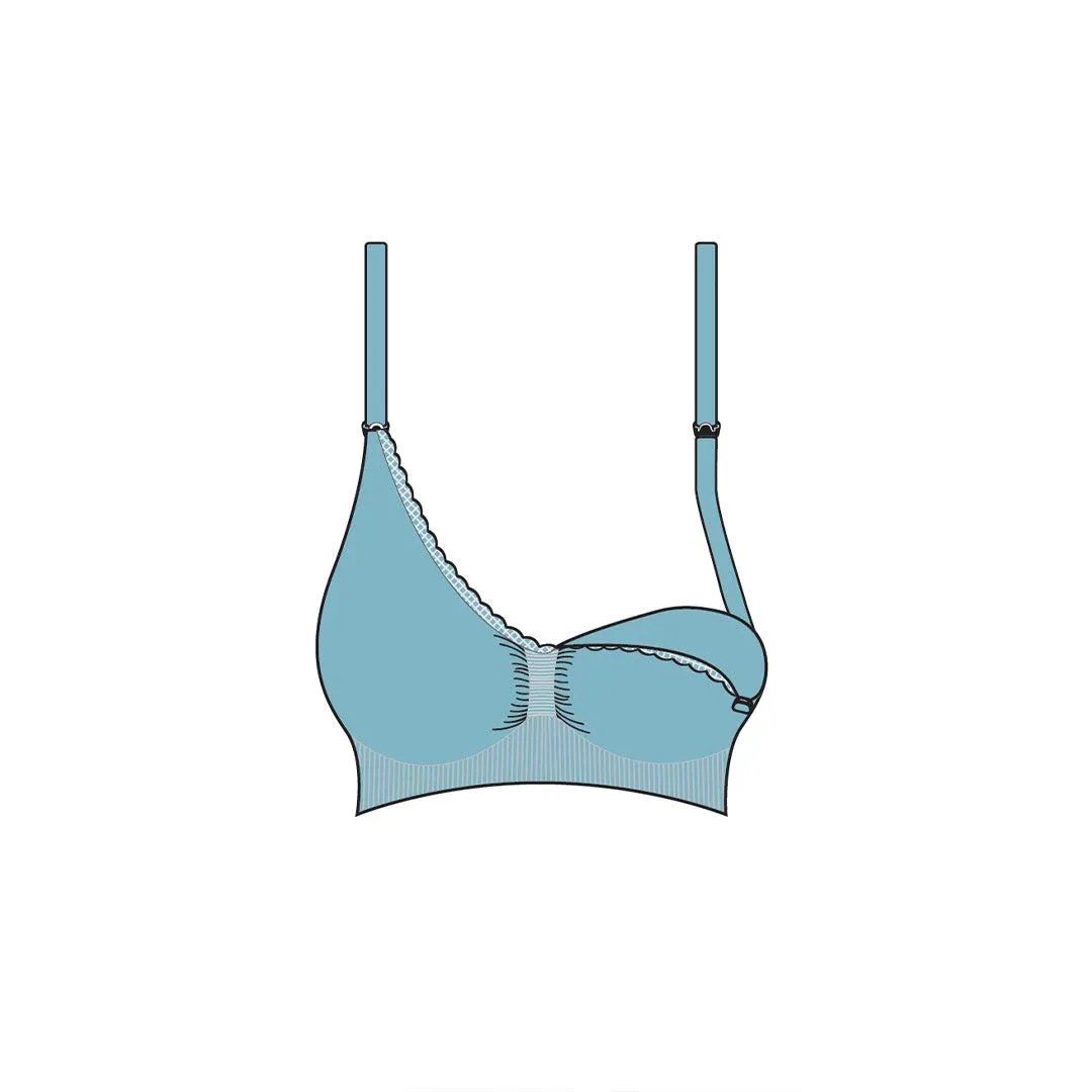 Carriwell Seamless Organic Maternity   Nursing Bra - Black