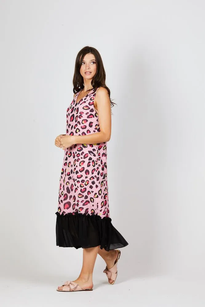 CHARLO - Kylah ruffle hem leopard dress! 12