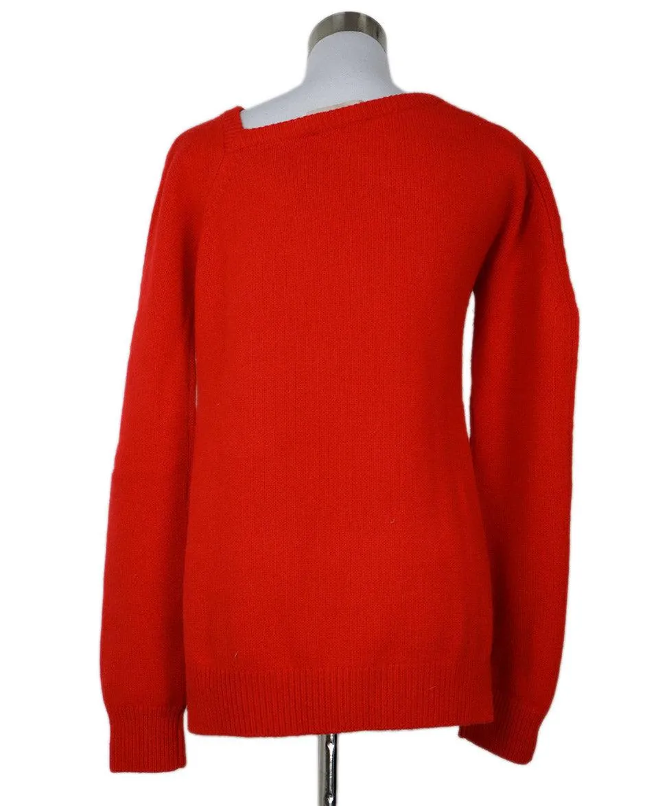 Christopher Kane Red Cashmere Sweater sz 2
