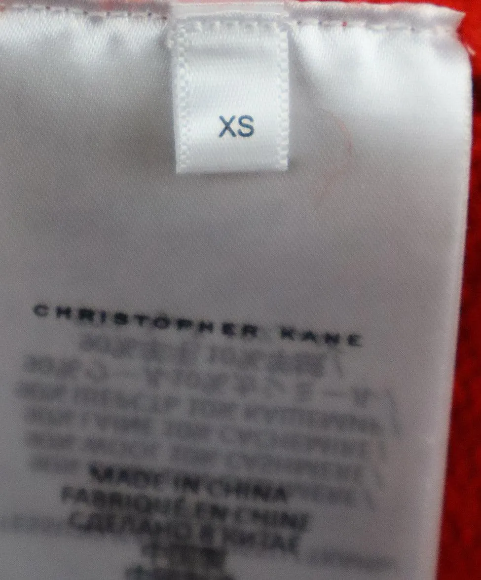 Christopher Kane Red Cashmere Sweater sz 2