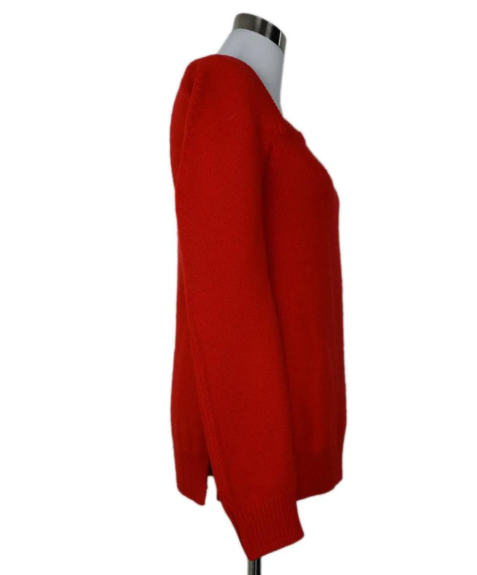 Christopher Kane Red Cashmere Sweater sz 2
