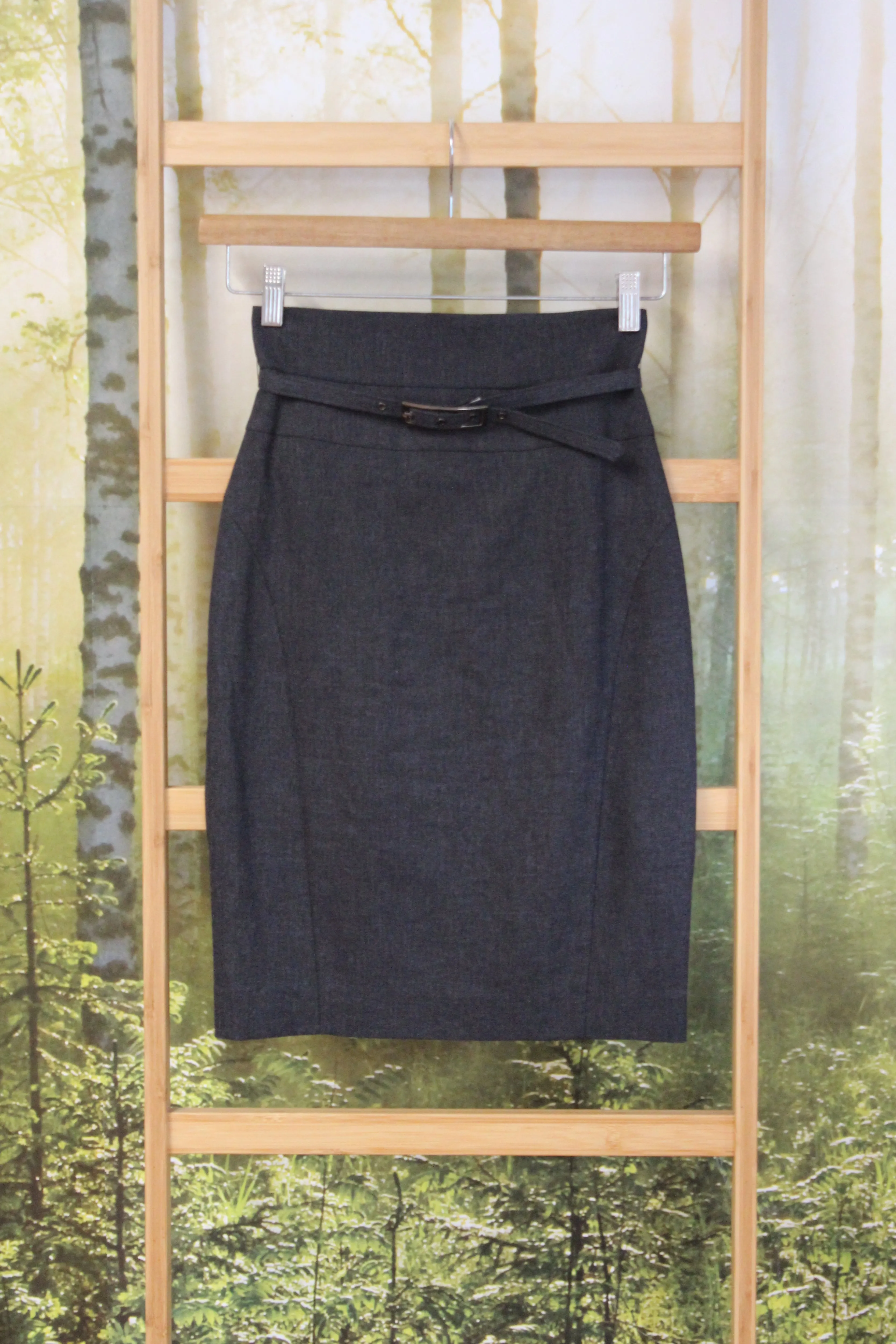 CUE (AU) Wool blend belted pencil skirt! 6