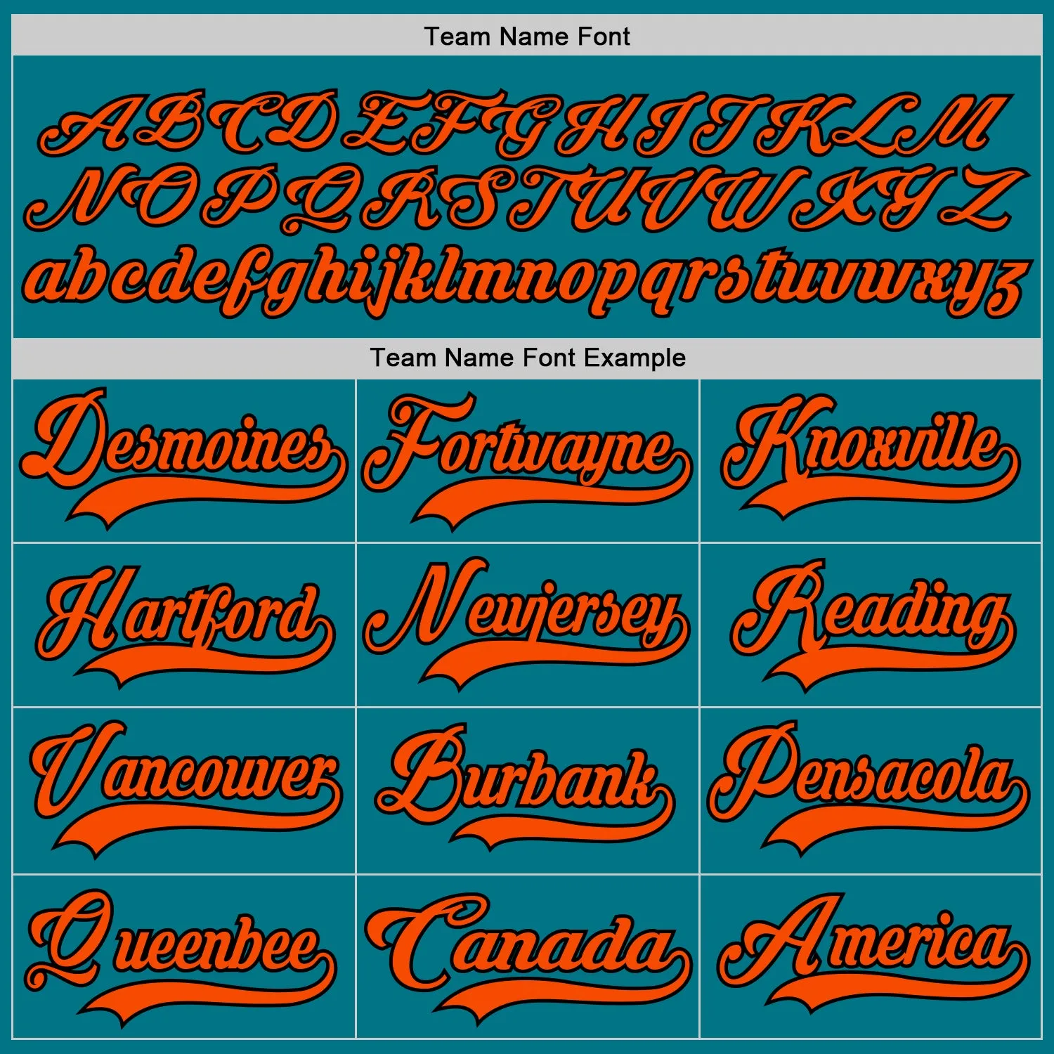 Custom Teal Orange-Black Hockey Jersey