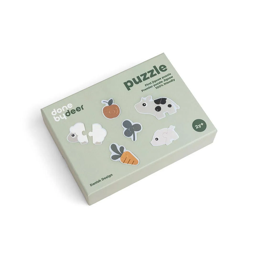 Done By Deer First Jigsaw Puzzle - Tiny Farm Colour Mix