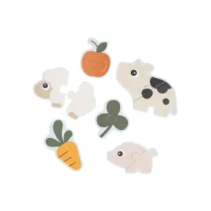 Done By Deer First Jigsaw Puzzle - Tiny Farm Colour Mix
