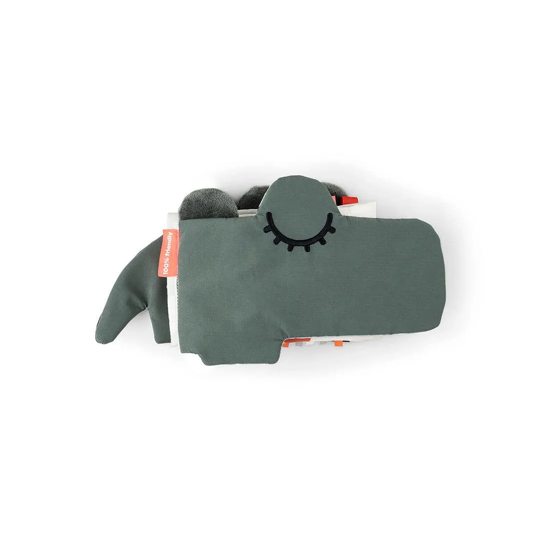 Done by Deer Fold-out Soft Book - Green - Croco