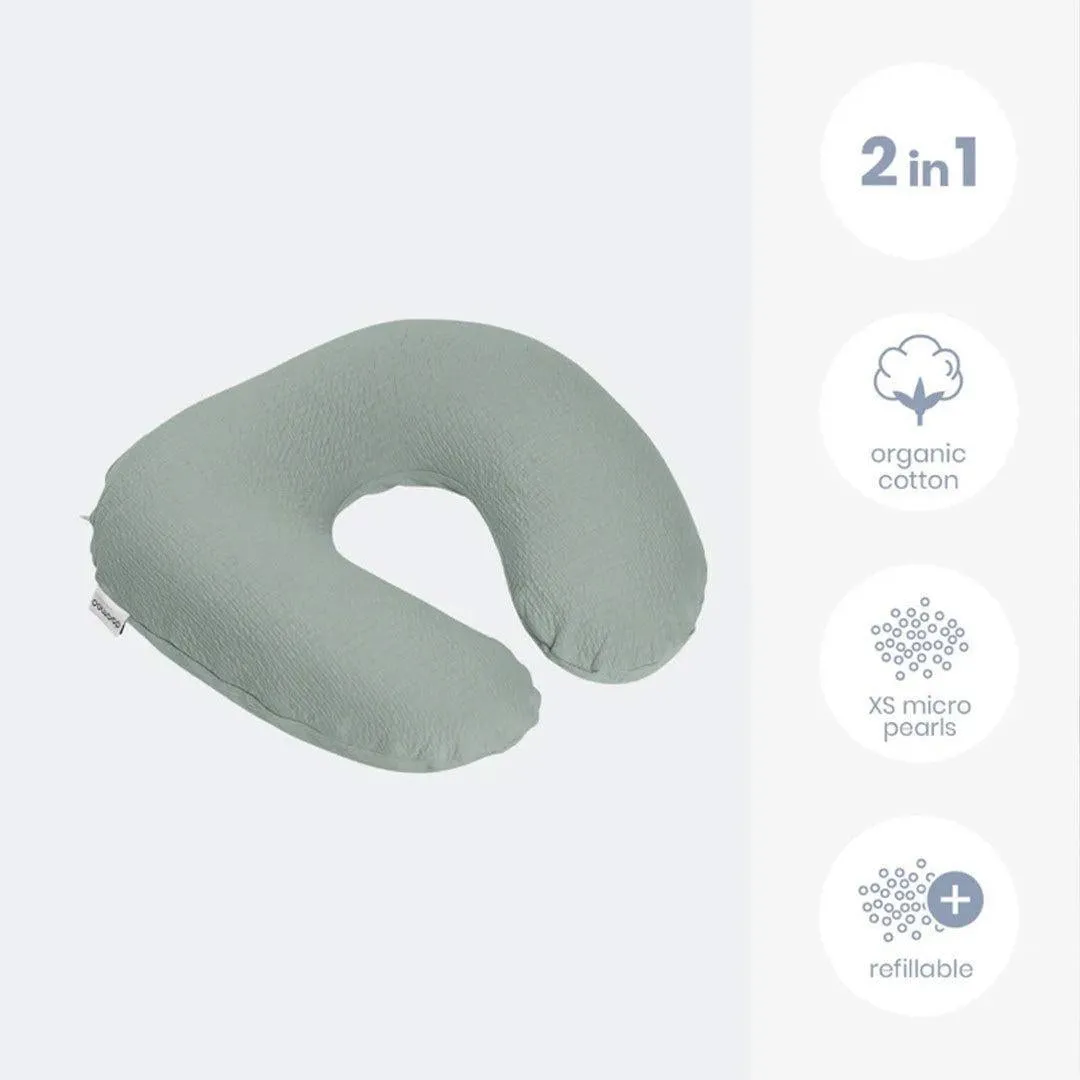 Doomoo Softy Muslin Nursing Pillow - Jersey Green
