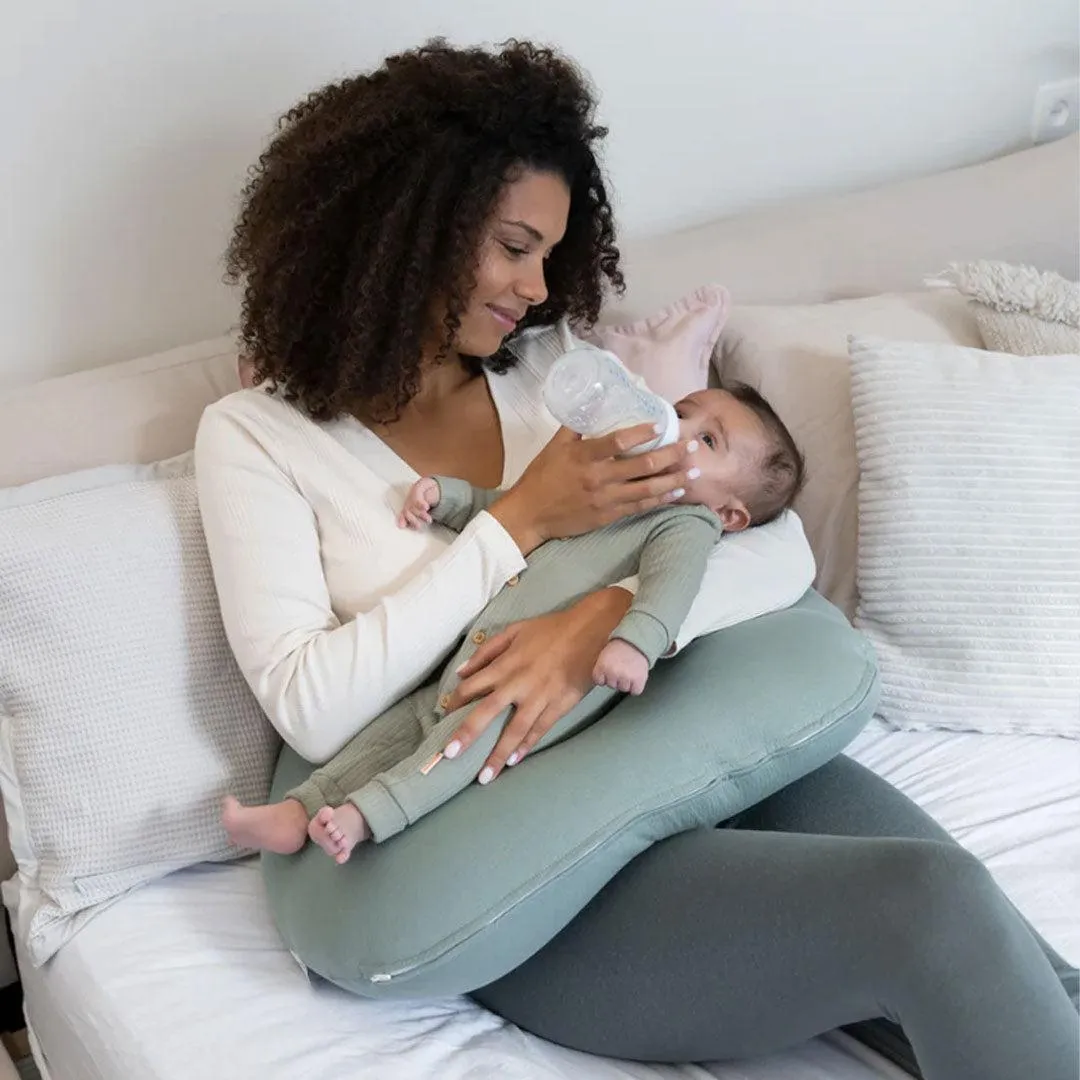 Doomoo Softy Muslin Nursing Pillow - Jersey Green