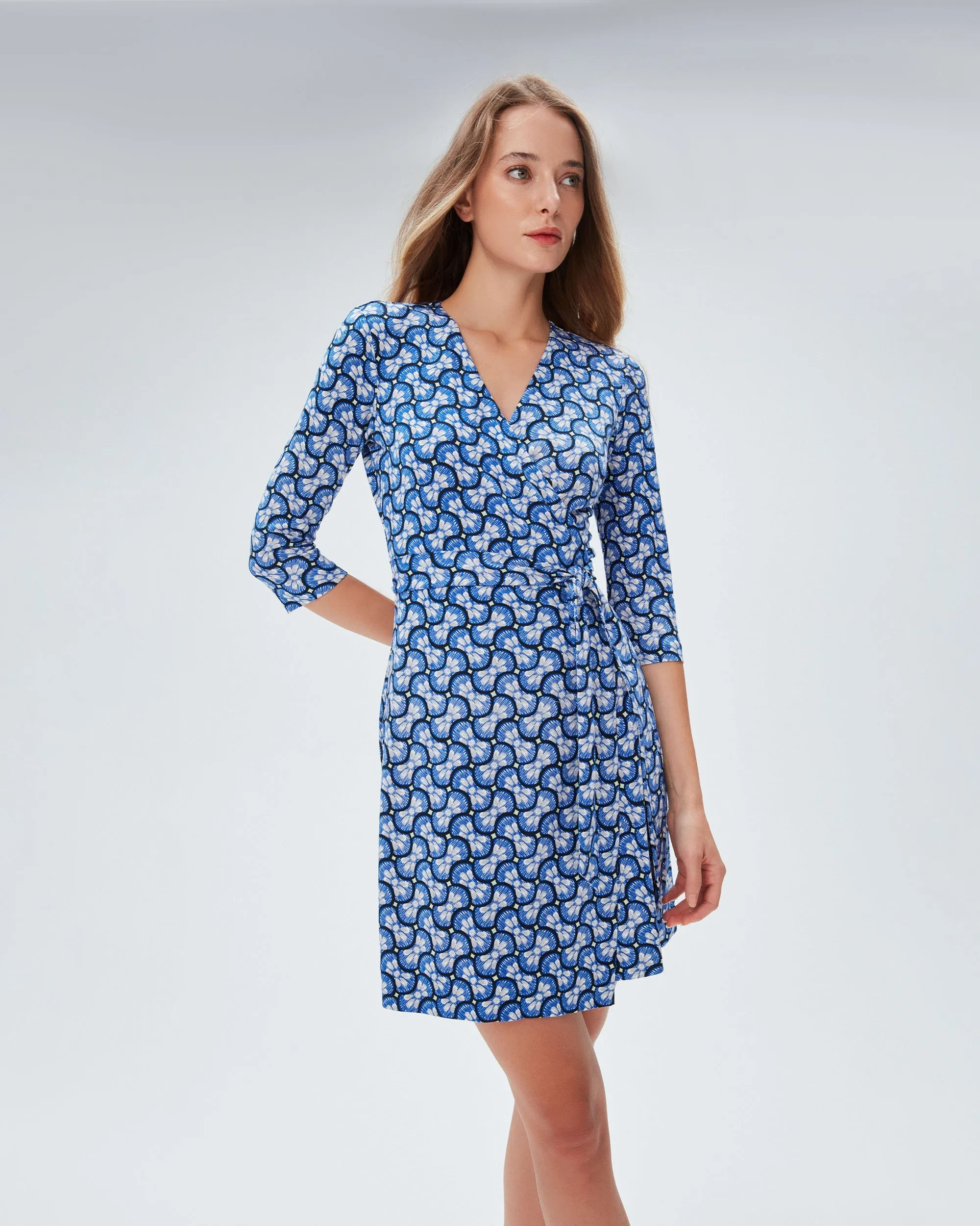 DVFNEW JULIAN TWO DRESS DAISY GEO MED