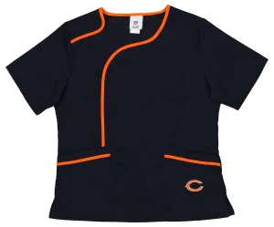 Fabrique Innovations NFL Women's Chicago Bears Team Logo Scrub Top