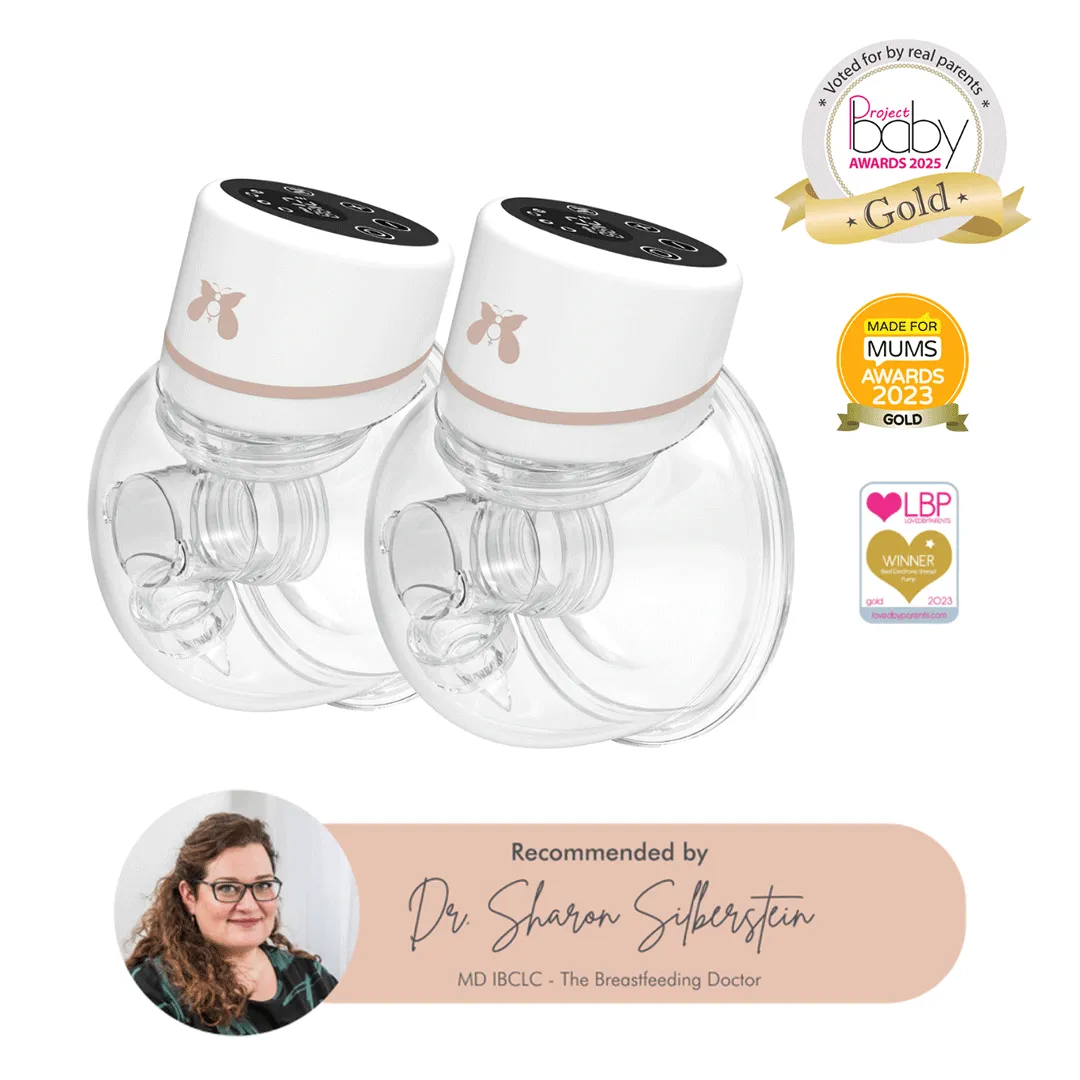 Fraupow Double Wearable Hands-Free Breast Pump - White