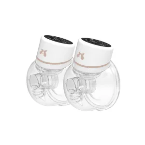 Fraupow Double Wearable Hands-Free Breast Pump - White