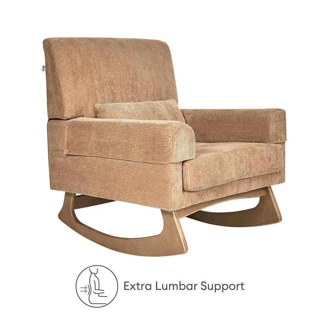 Gaia Baby Serena Rocking & Feeding Chair - Caramel Corduroy
