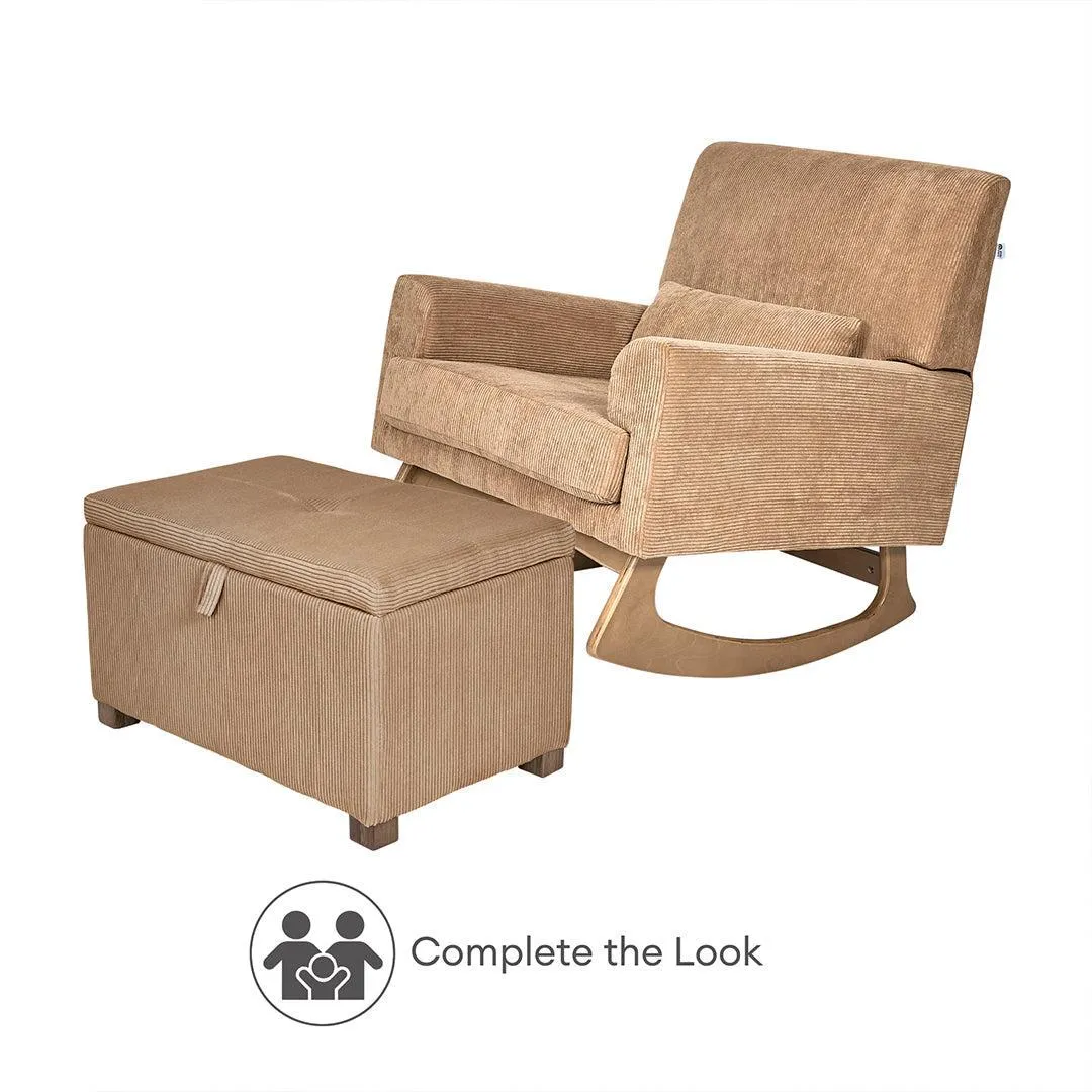 Gaia Baby Serena Rocking & Feeding Chair - Caramel Corduroy