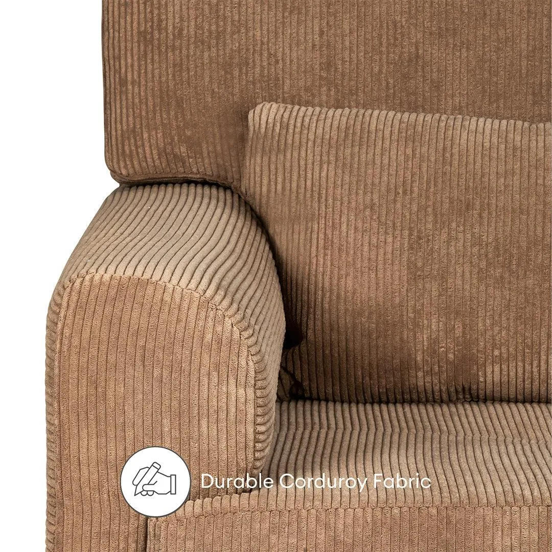 Gaia Baby Serena Rocking & Feeding Chair - Caramel Corduroy