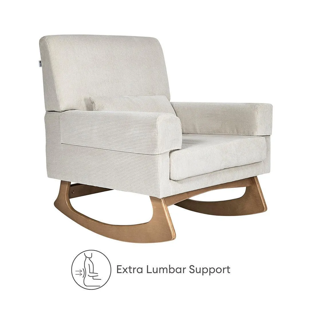 Gaia Baby Serena Rocking Feeding chair - Ecru Corduroy