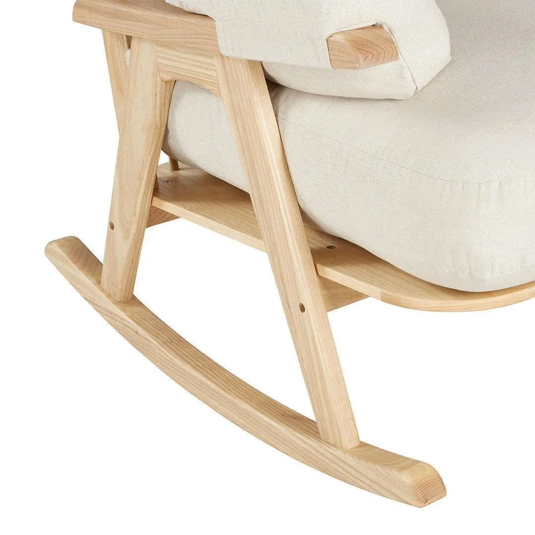 Gaia Hera Rocking Chair - Natural Oak   Barley