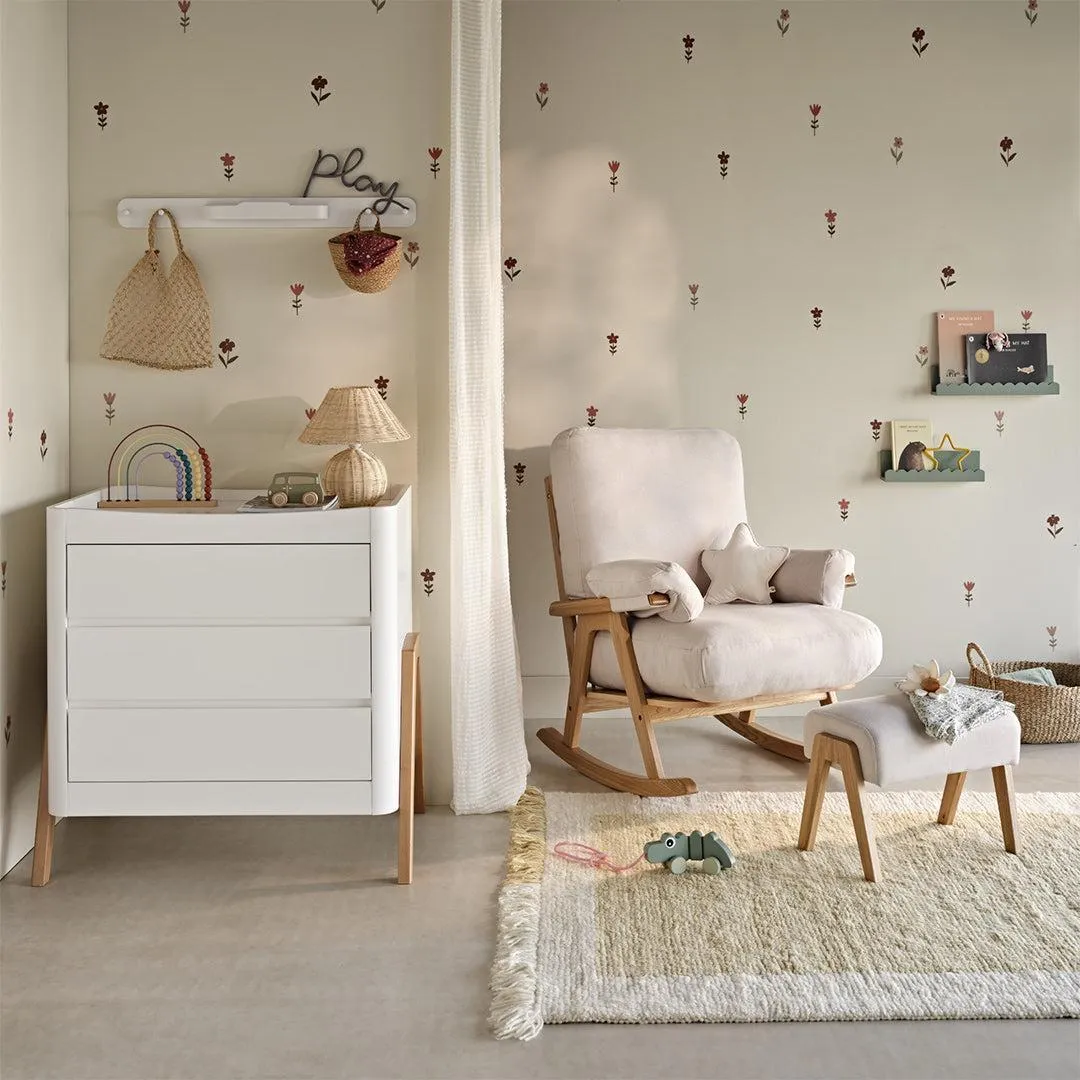 Gaia Hera Rocking Chair - Natural Oak   Barley