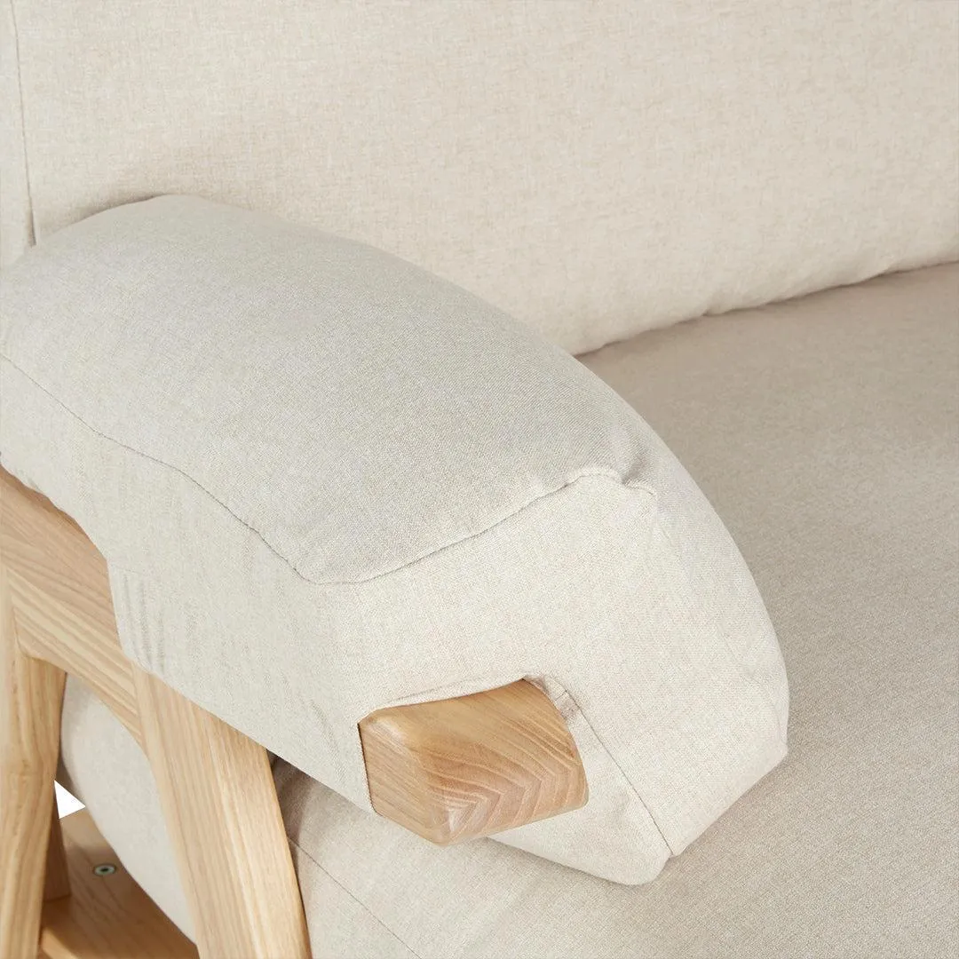 Gaia Hera Rocking Chair - Natural Oak   Barley