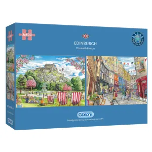 Gibsons Edinburgh 2x 500 Piece Jigsaw Puzzle