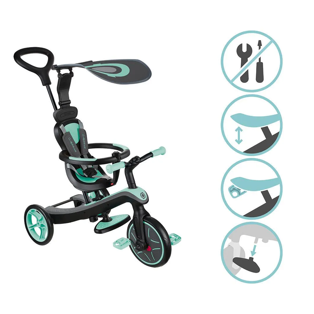 Globber Explorer Trike 4 in 1 - Mint
