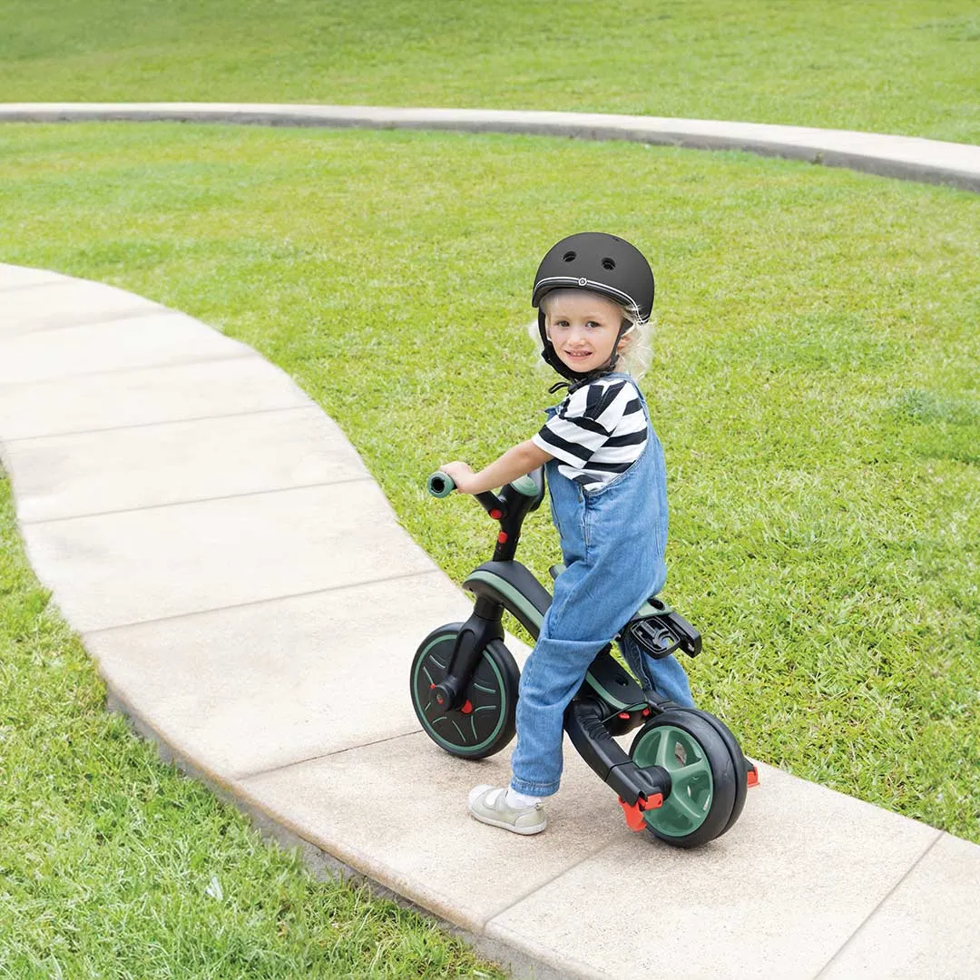 Globber Explorer Trike Foldable 4 in 1 - Olive