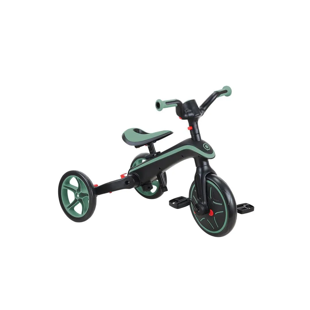 Globber Explorer Trike Foldable 4 in 1 - Olive