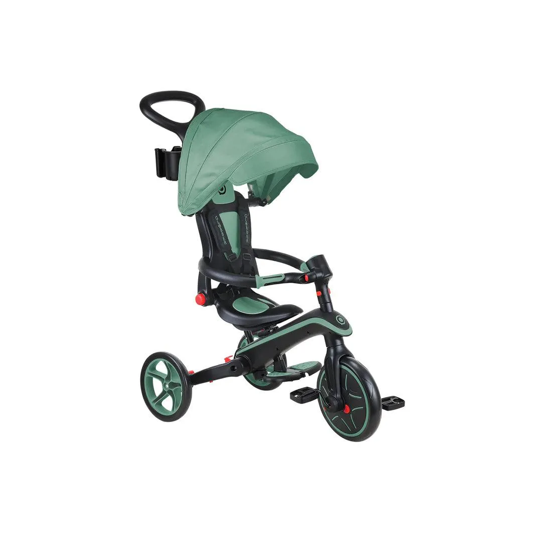 Globber Explorer Trike Foldable 4 in 1 - Olive