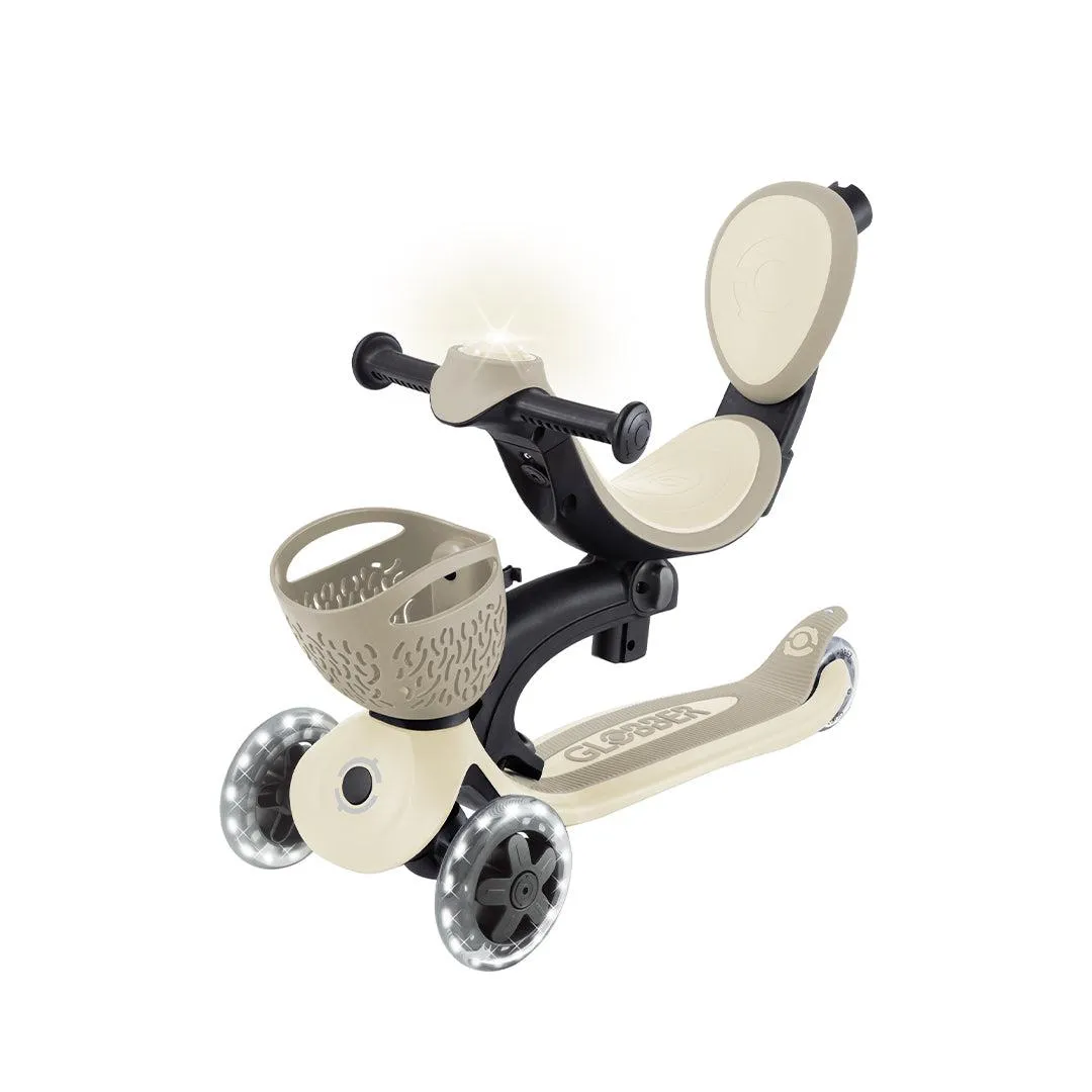 Globber Go-Up Baby 360 Lights Scooter - Taupe
