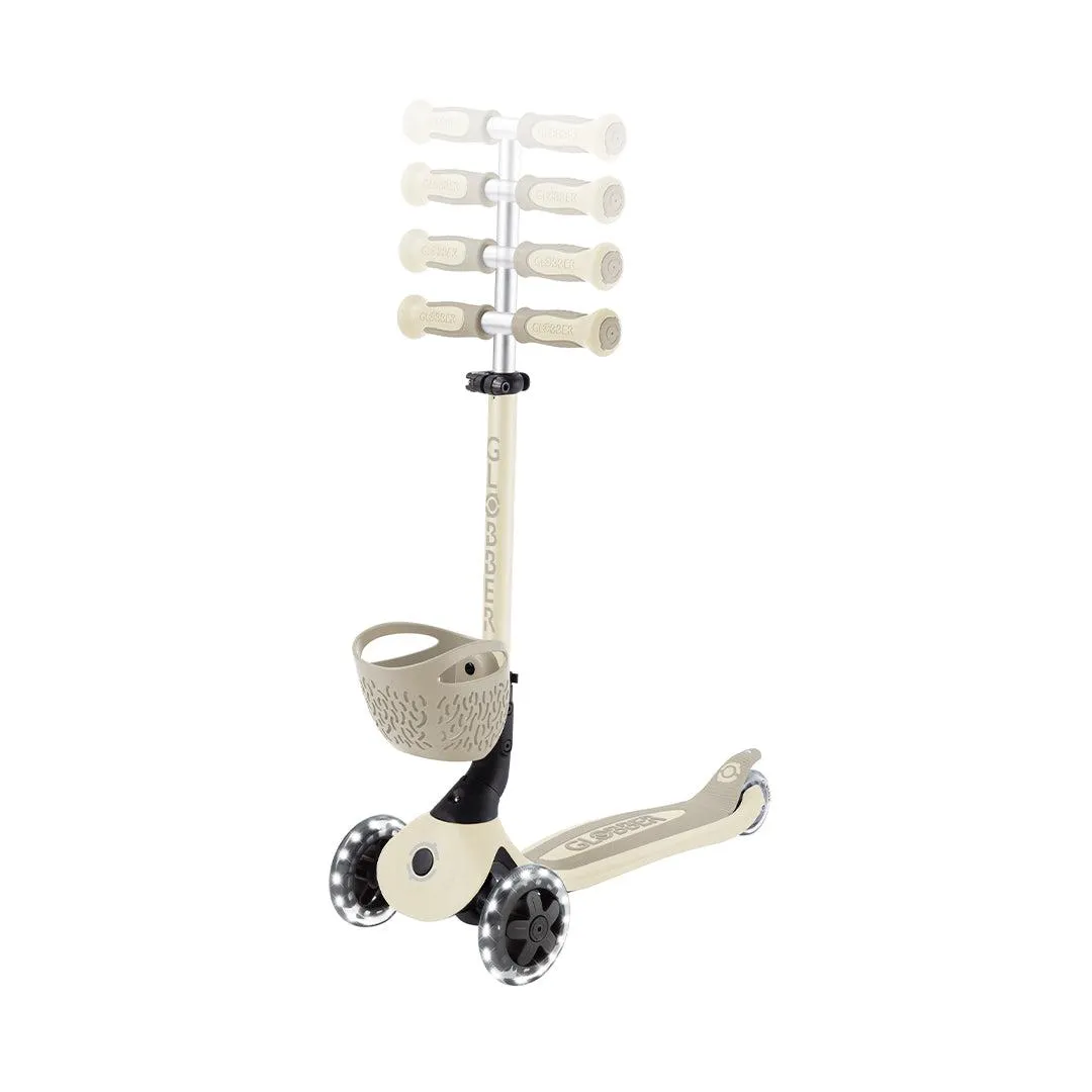 Globber Go-Up Baby 360 Lights Scooter - Taupe