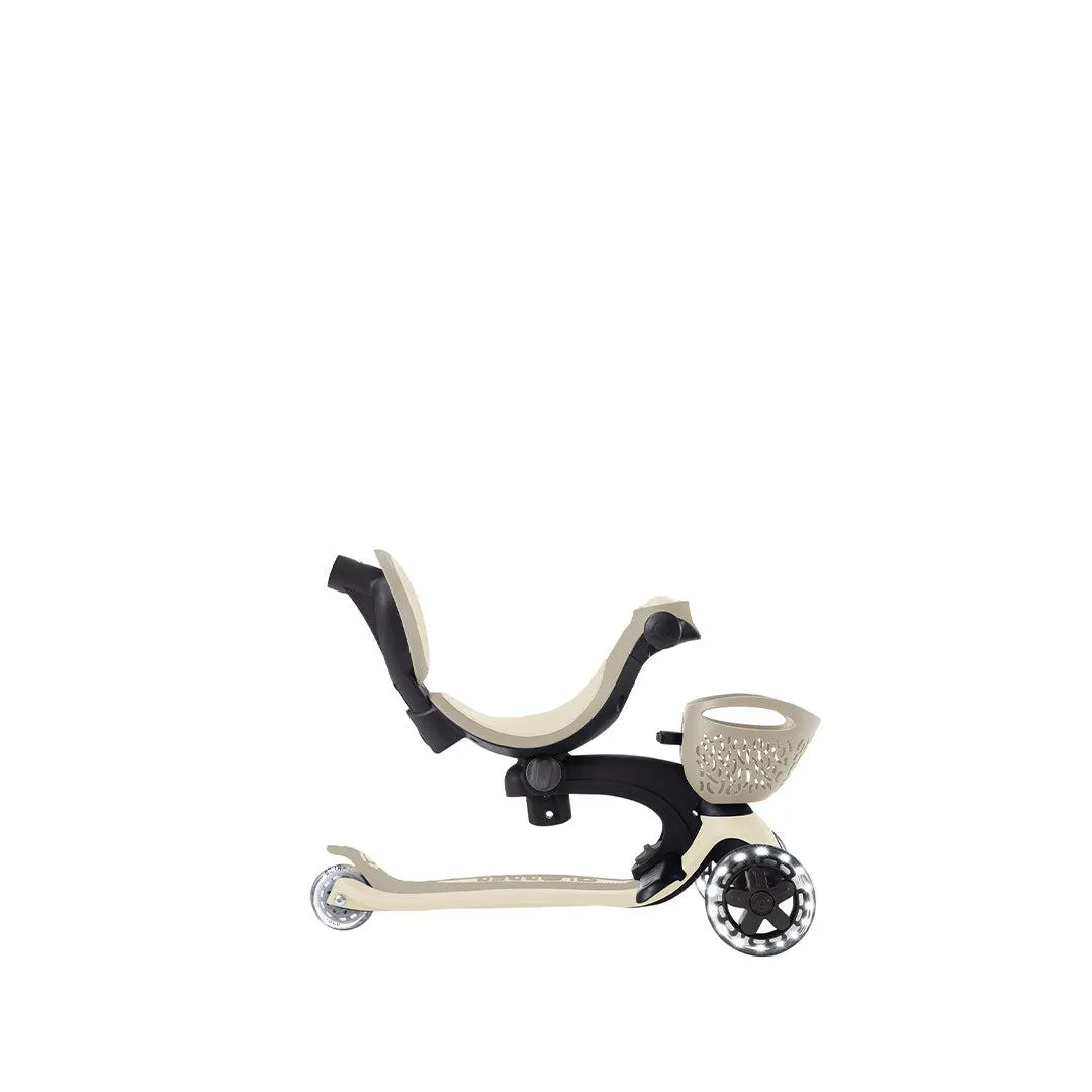 Globber Go-Up Baby 360 Lights Scooter - Taupe
