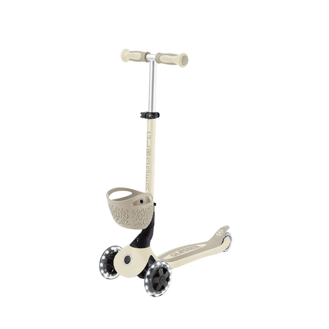 Globber Go-Up Baby 360 Lights Scooter - Taupe